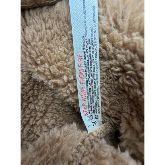 Free People Movement Scout It Out Fleece Vest Women's Small Twig Honey NWT - Picture 4 of 11